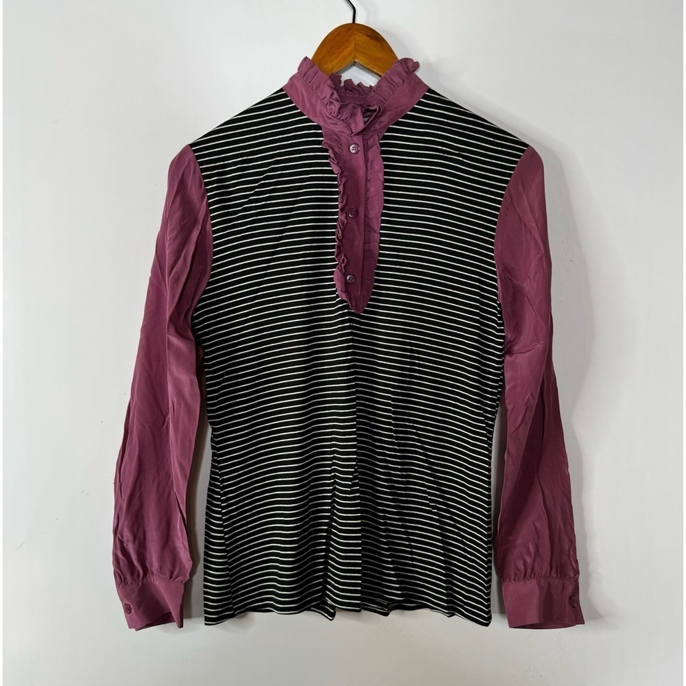 Tucker Striped Long Sleeve Shirt Size‎ Small